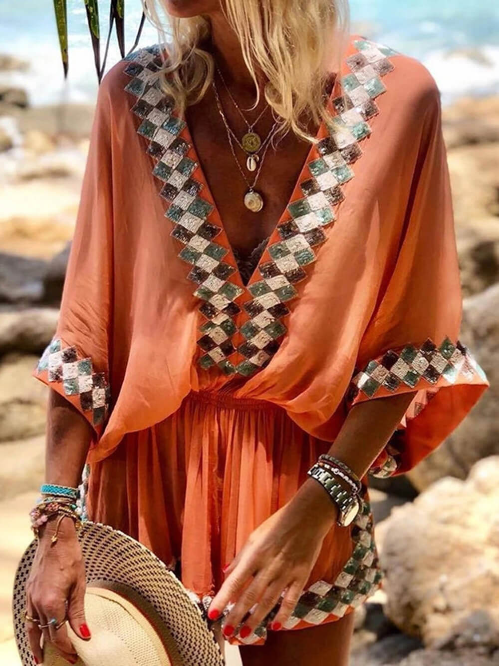 Kimono met print