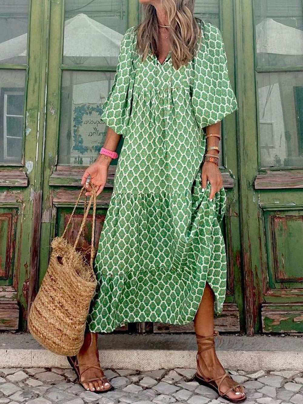 Maxi-jurk met print