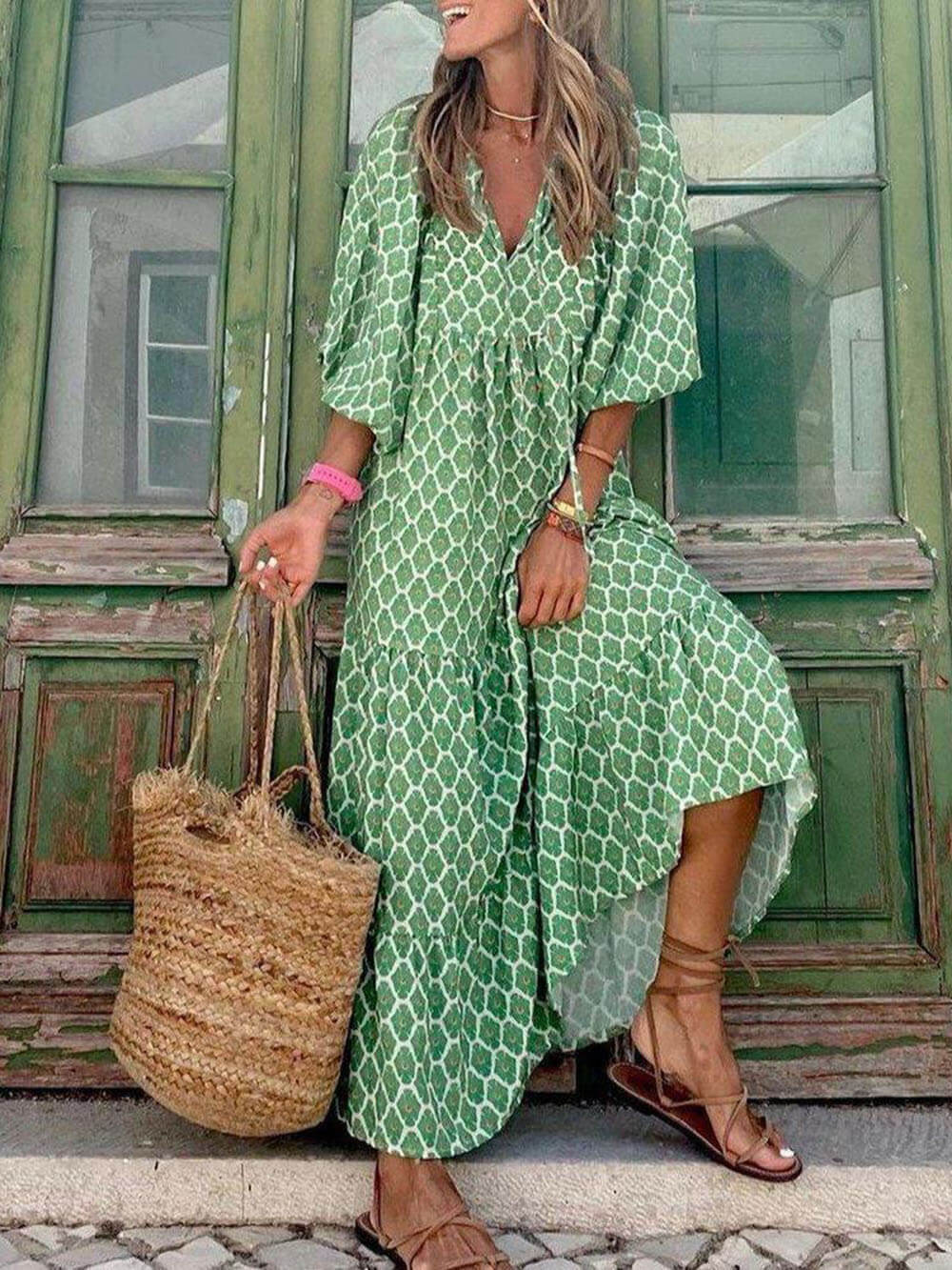 Maxi-jurk met print