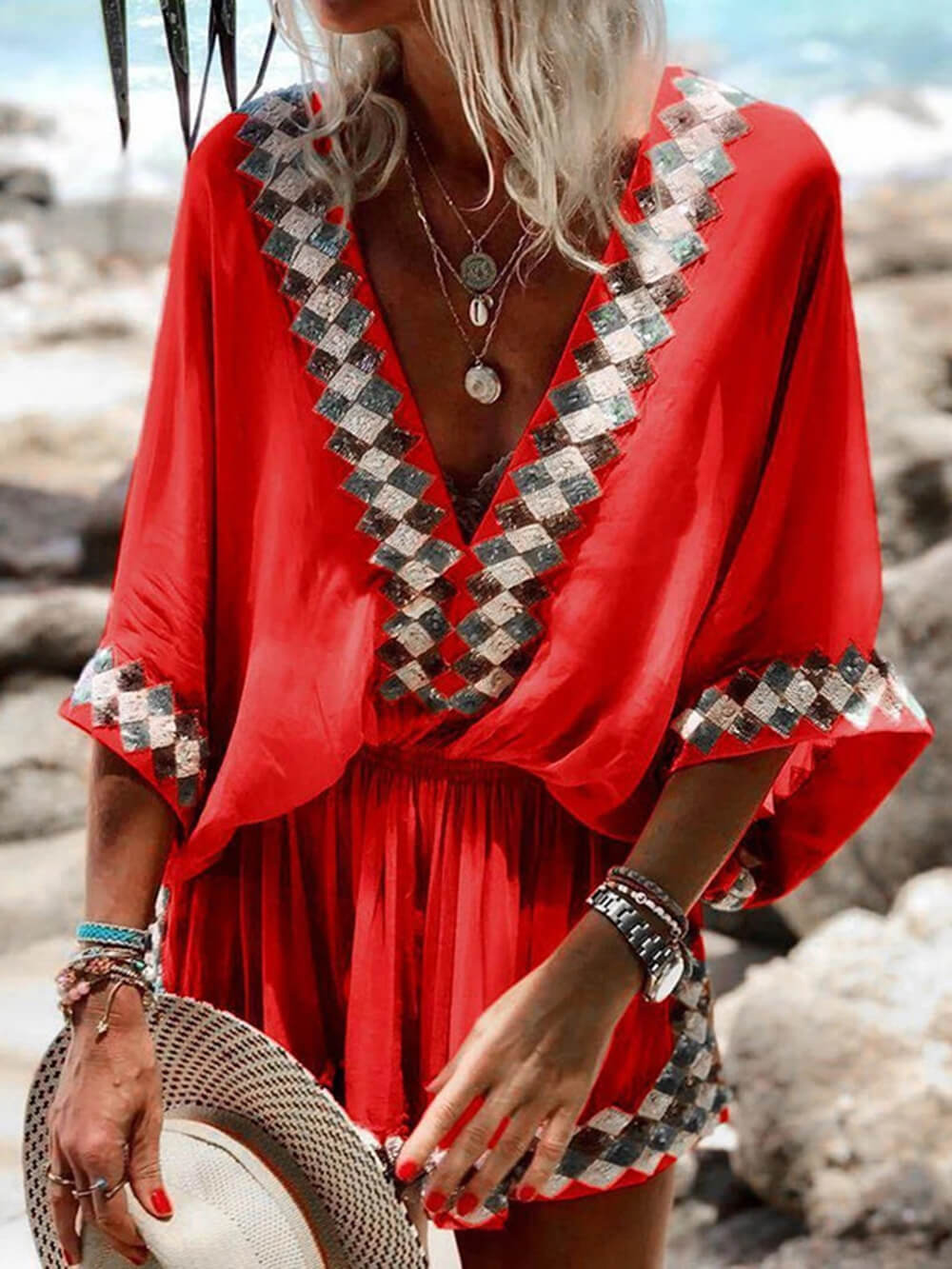 Kimono met print