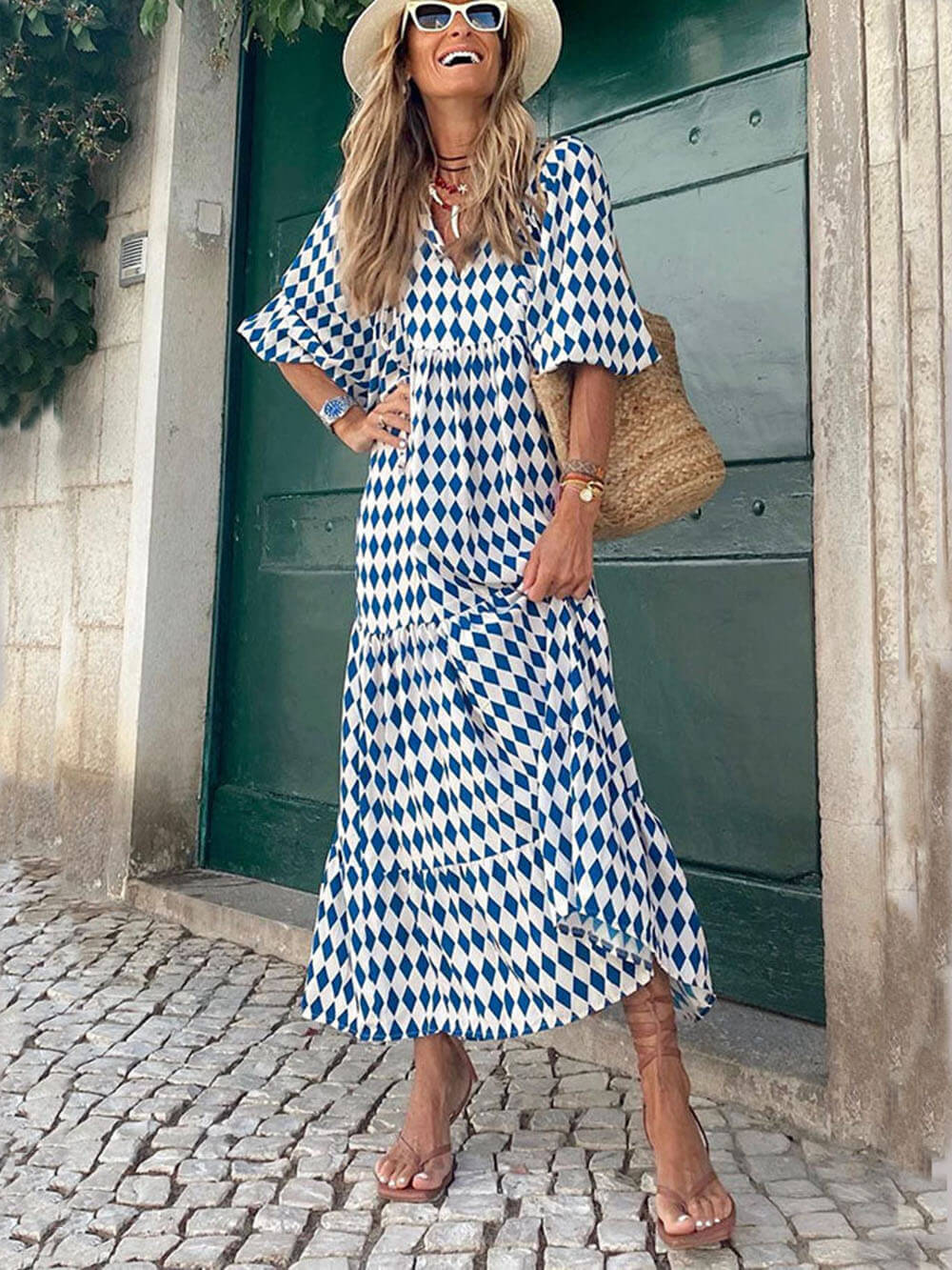 Maxi-jurk met print