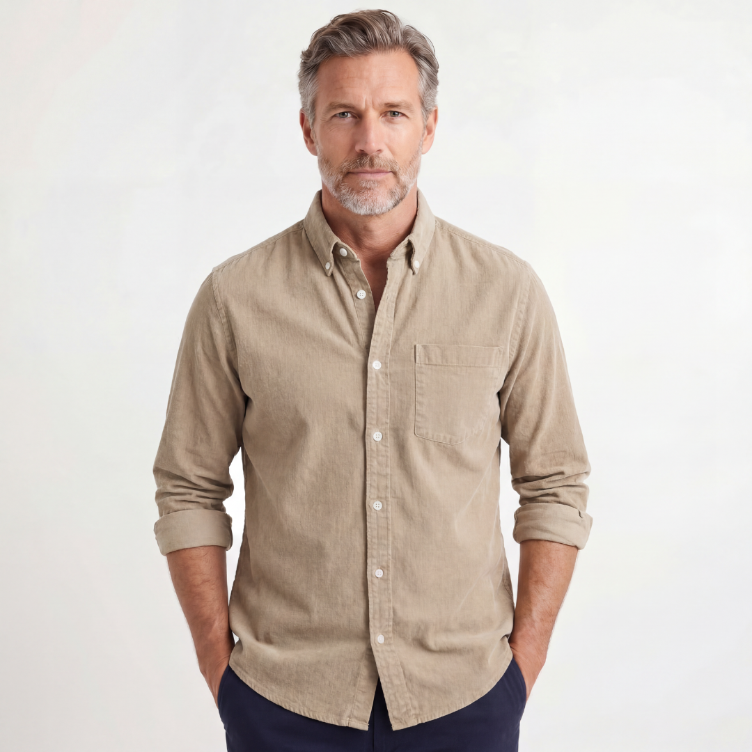 Linnen overhemd Kensington Chest-pocket