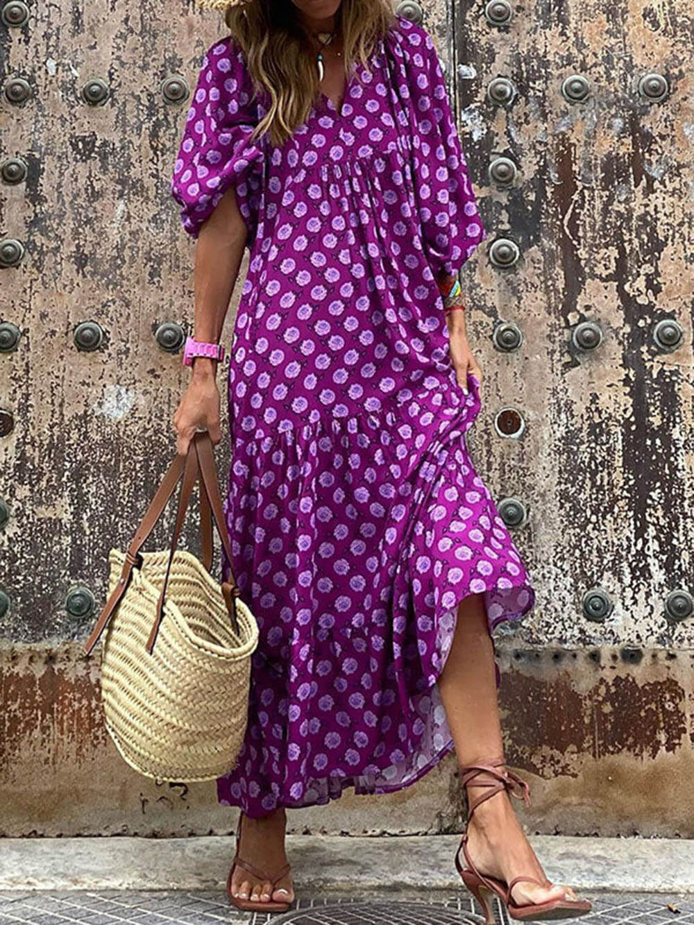 Maxi-jurk met print