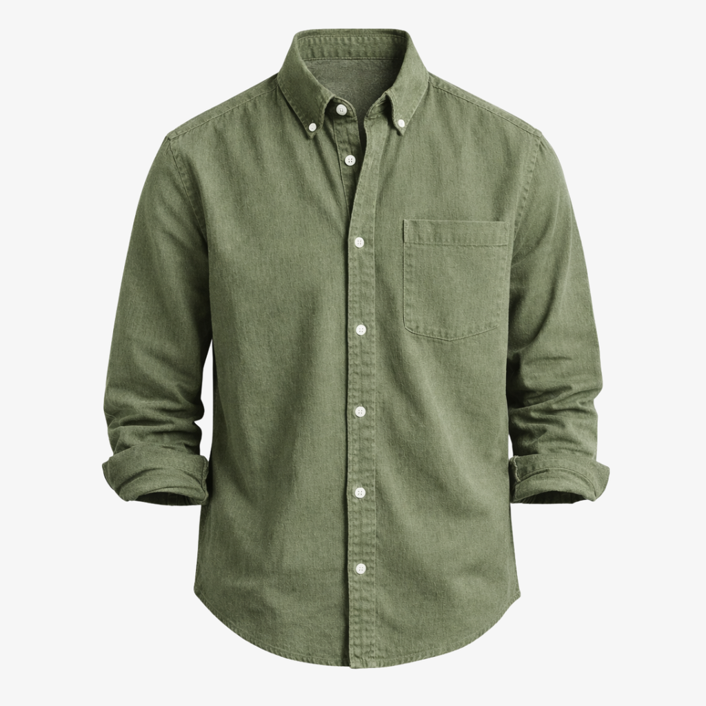 Linnen overhemd Kensington Chest-pocket