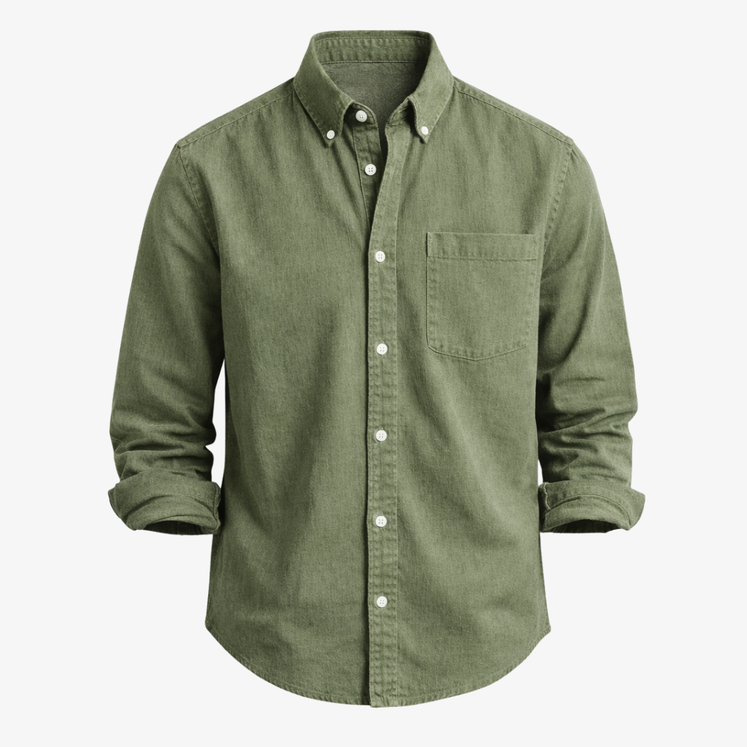 Linnen overhemd Kensington Chest-pocket