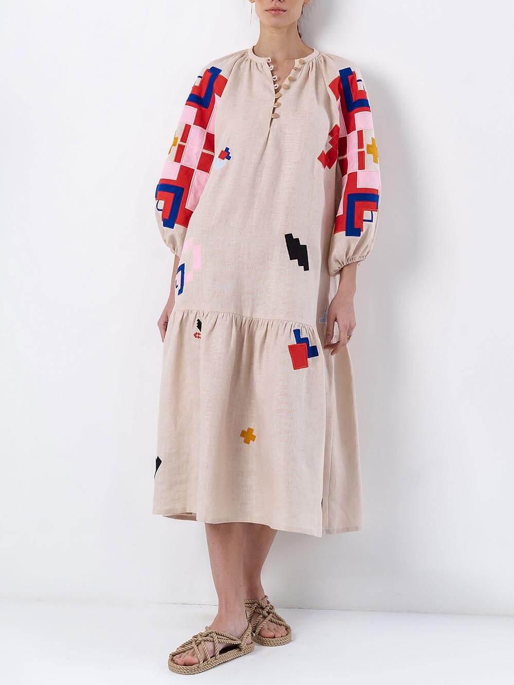 Maxi-jurk met print Unique Ethnic