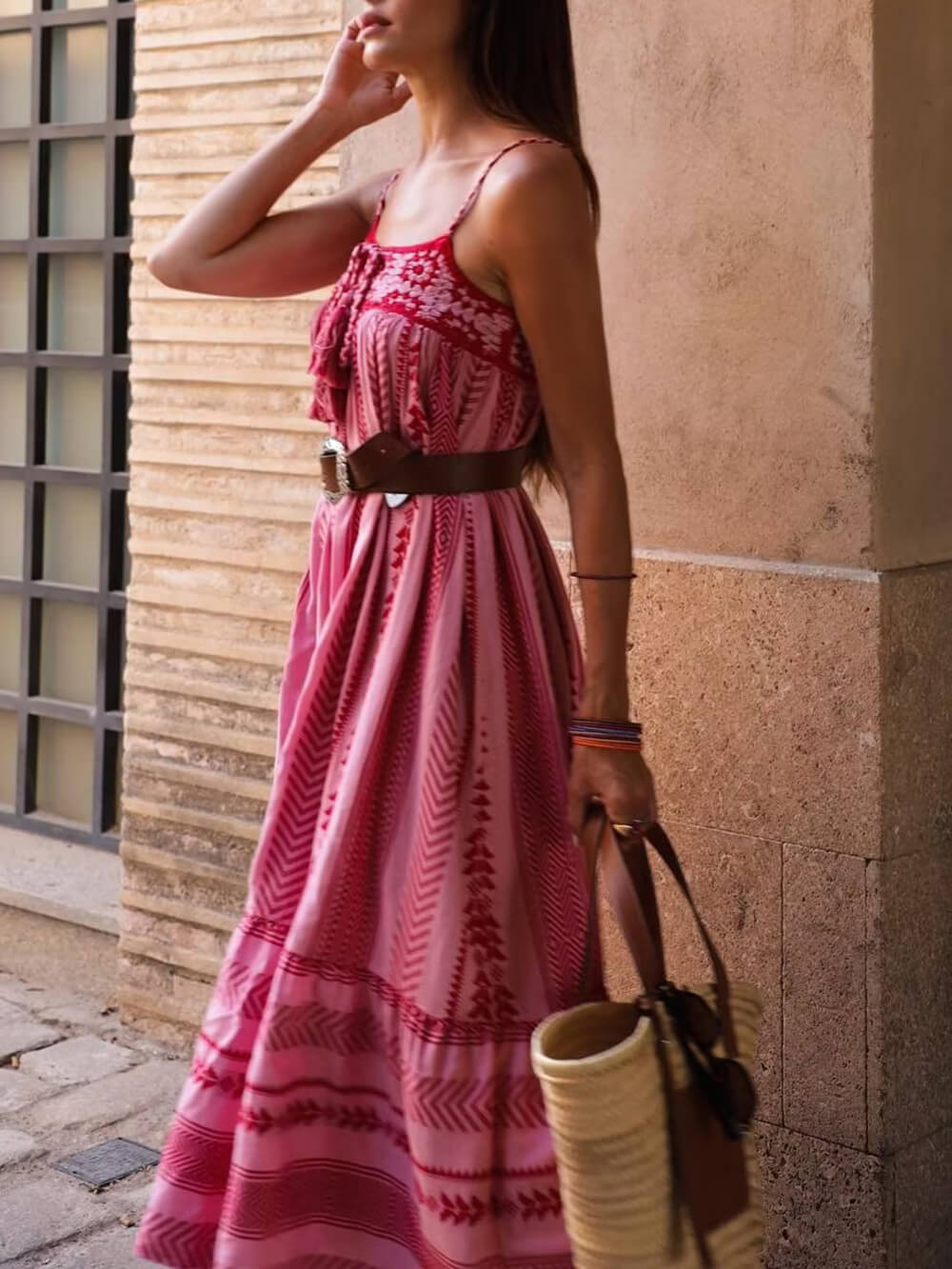 Lange gehaakte slipdress