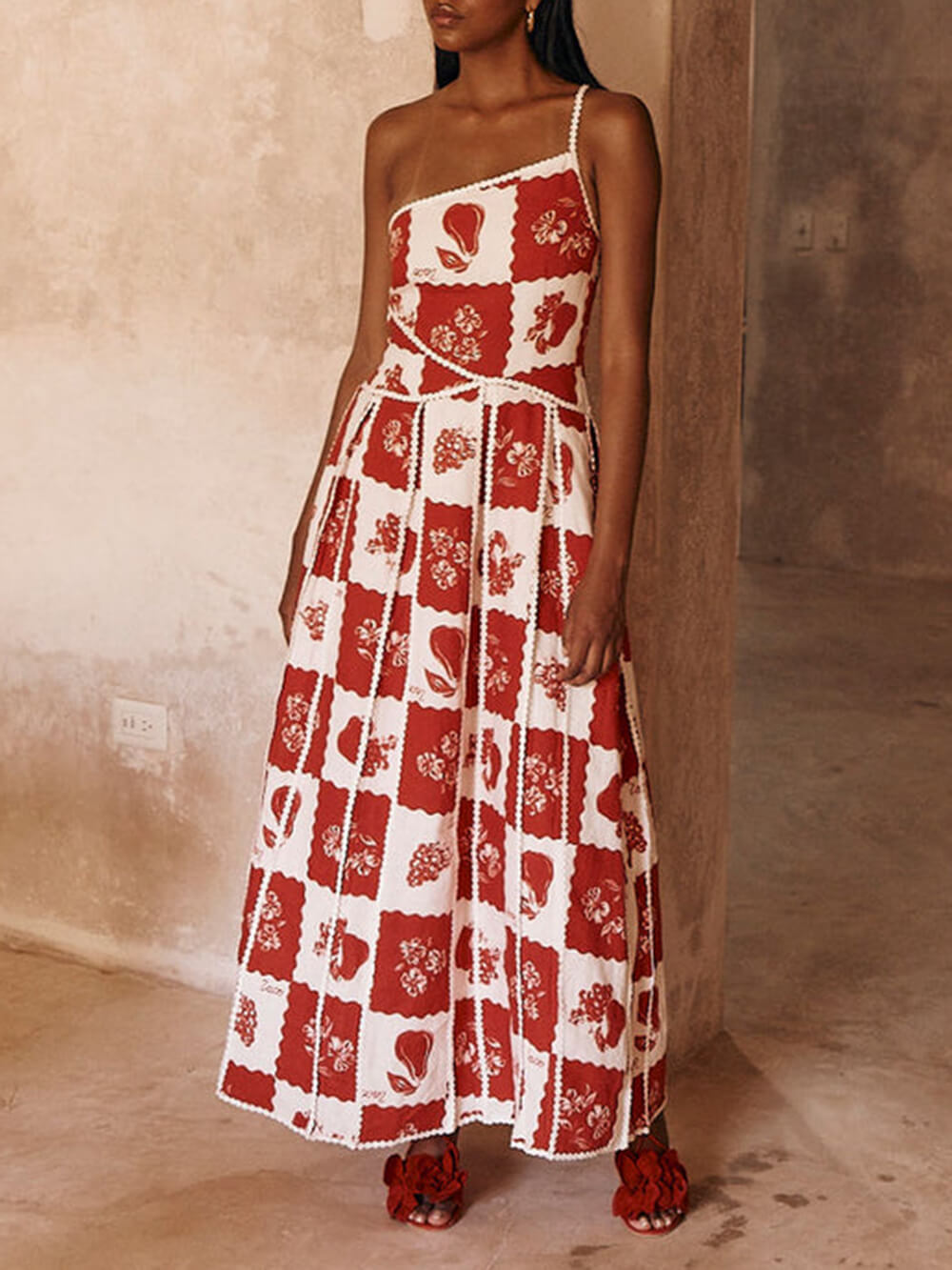 Maxi-jurk met bloemenprint Unique