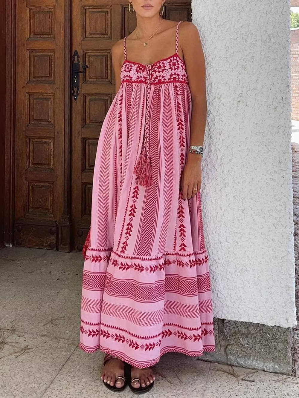 Lange gehaakte slipdress