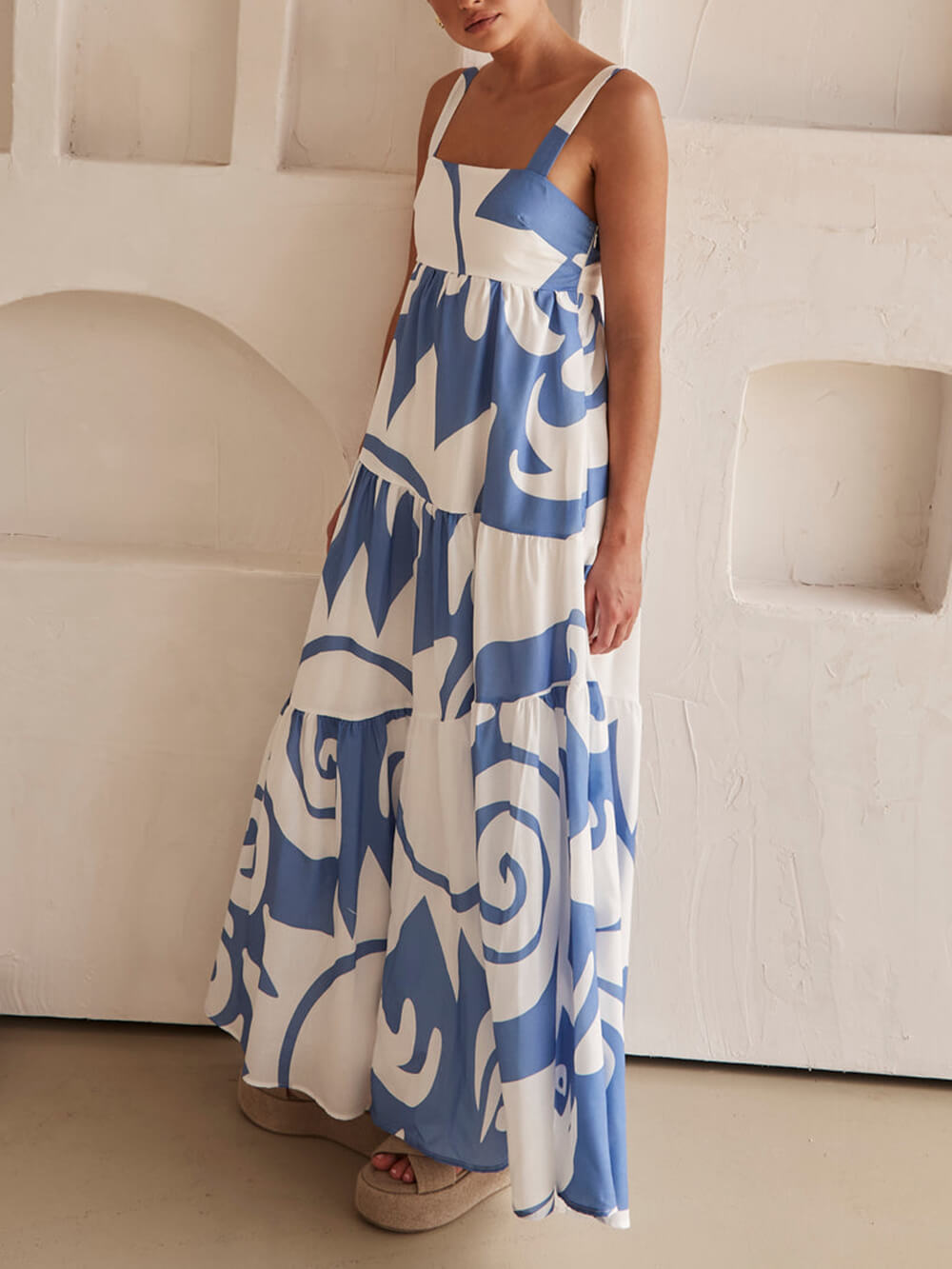 Maxi-jurk met print Enchanting Geometric
