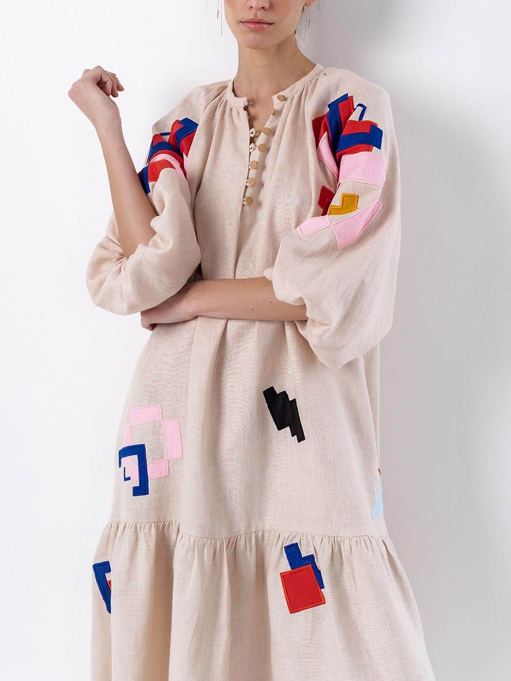Maxi-jurk met print Unique Ethnic