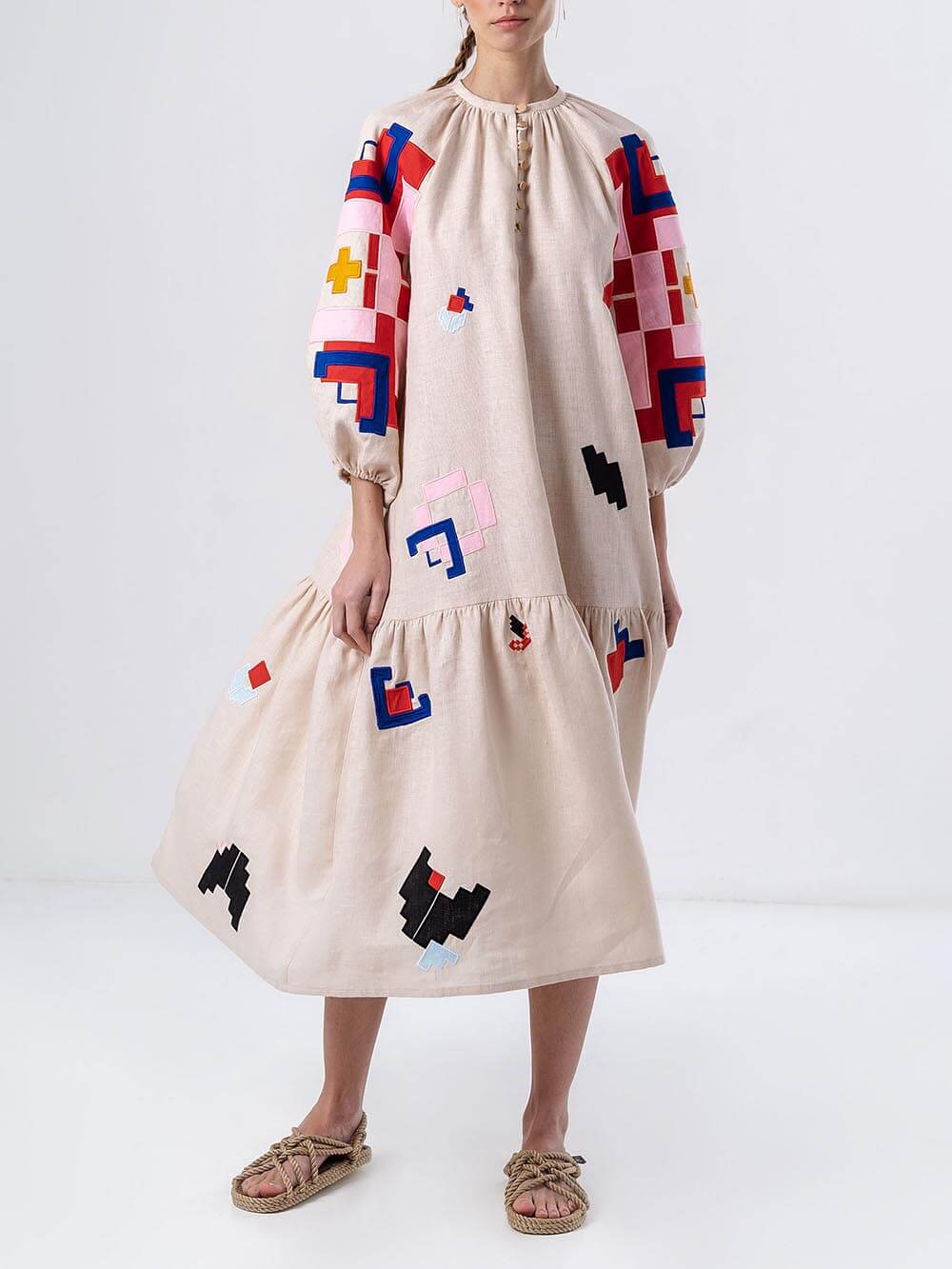 Maxi-jurk met print Unique Ethnic