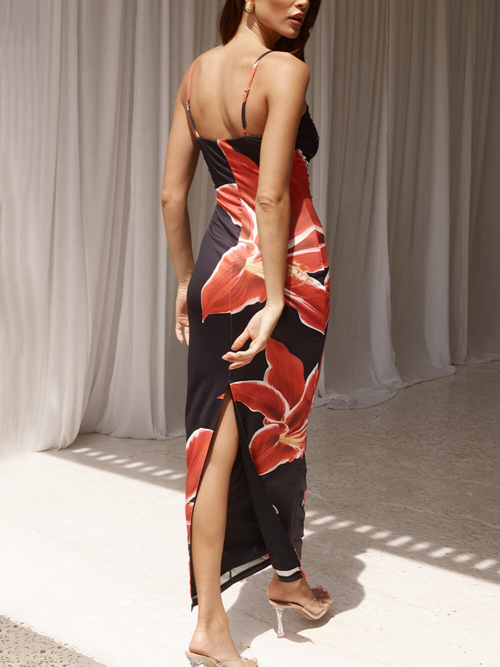 Maxi-jurk met bloemenprint