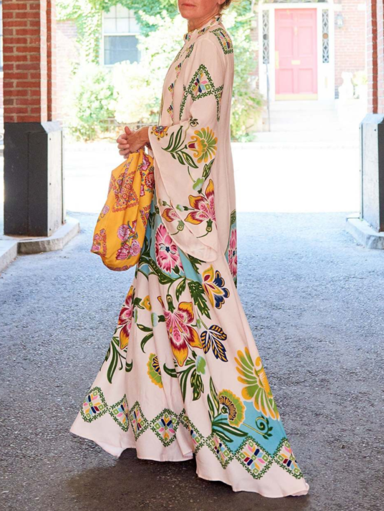 Maxi-jurk met bloemenprint Exquisite Sunshine