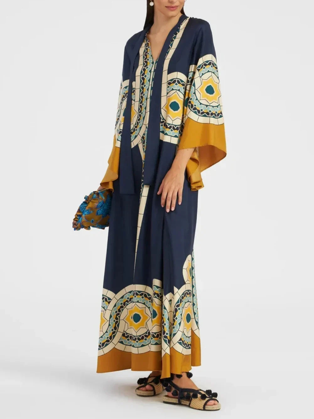 Maxi-jurk met print Twill Art