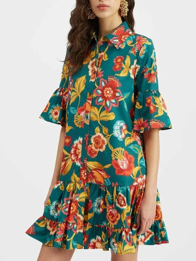 Korte jurk met print Grace Unique