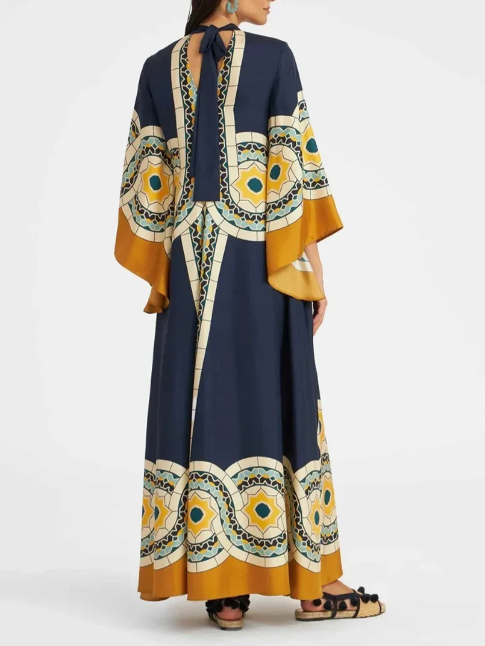 Maxi-jurk met print Twill Art