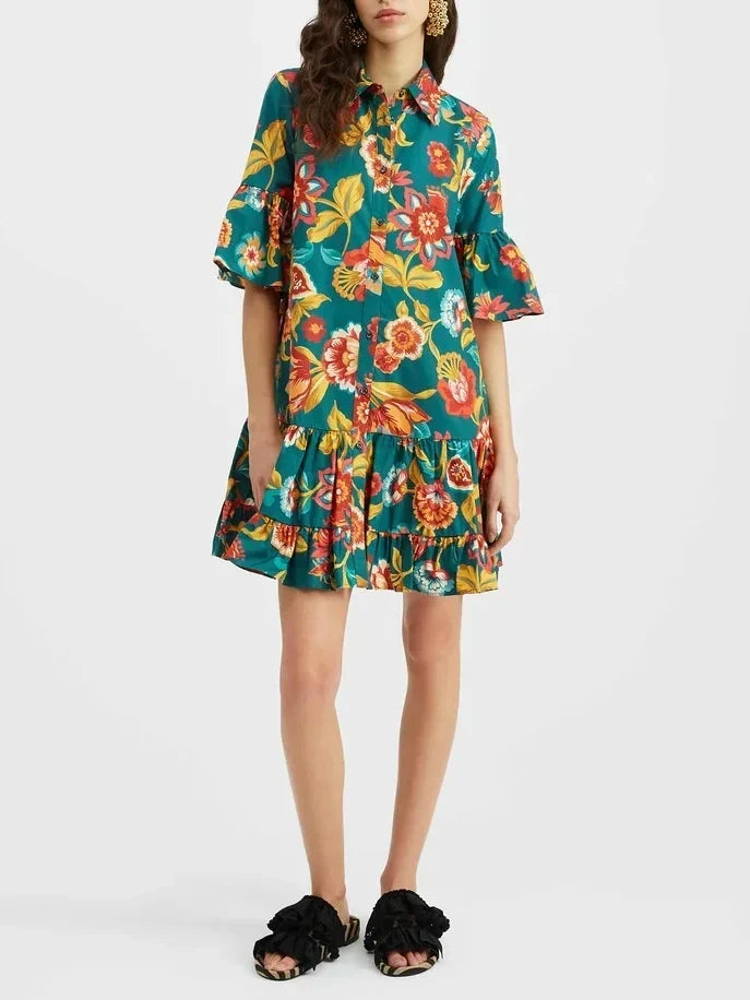 Korte jurk met print Grace Unique