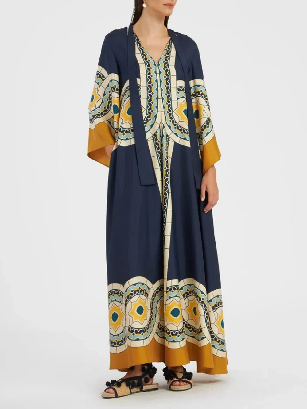 Maxi-jurk met print Twill Art
