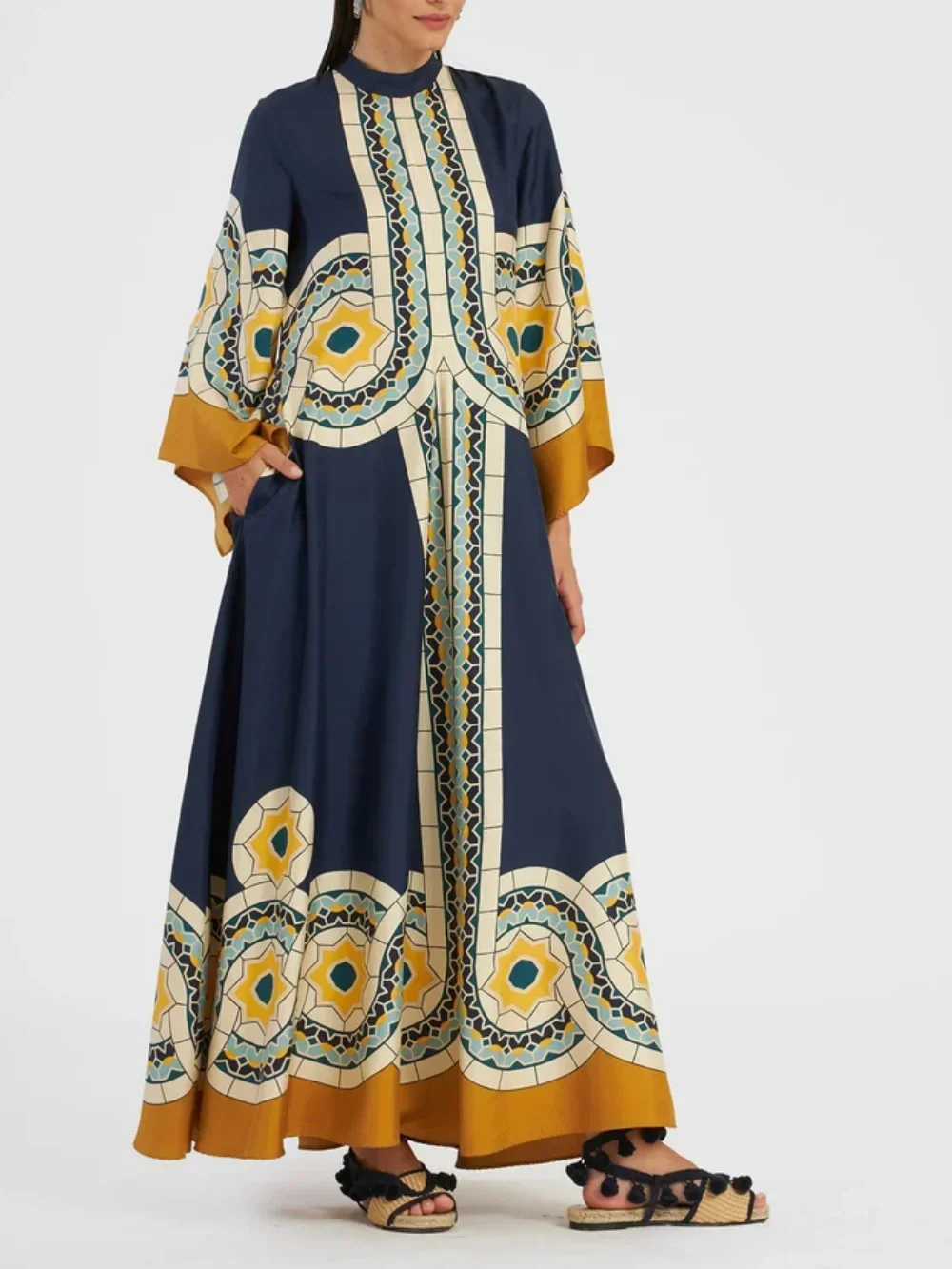 Maxi-jurk met print Twill Art