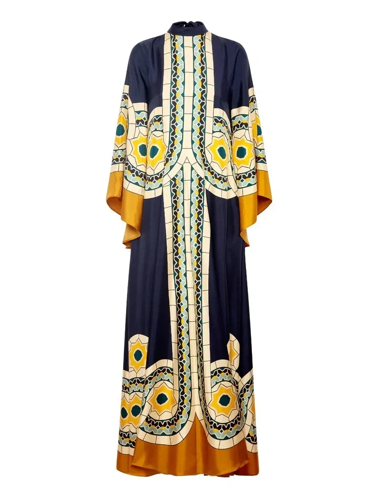 Maxi-jurk met print Twill Art