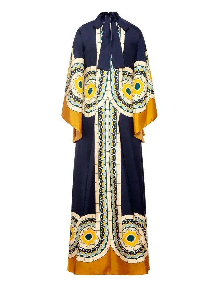Maxi-jurk met print Twill Art