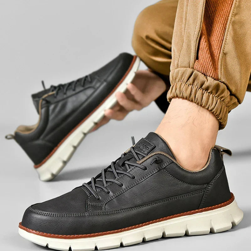 Leren sneakers Leo Crafted