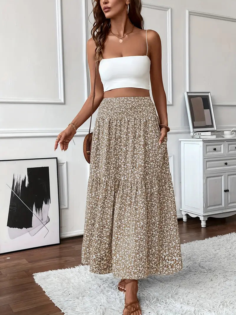 Rok met bloemenprint Elena Ditsy