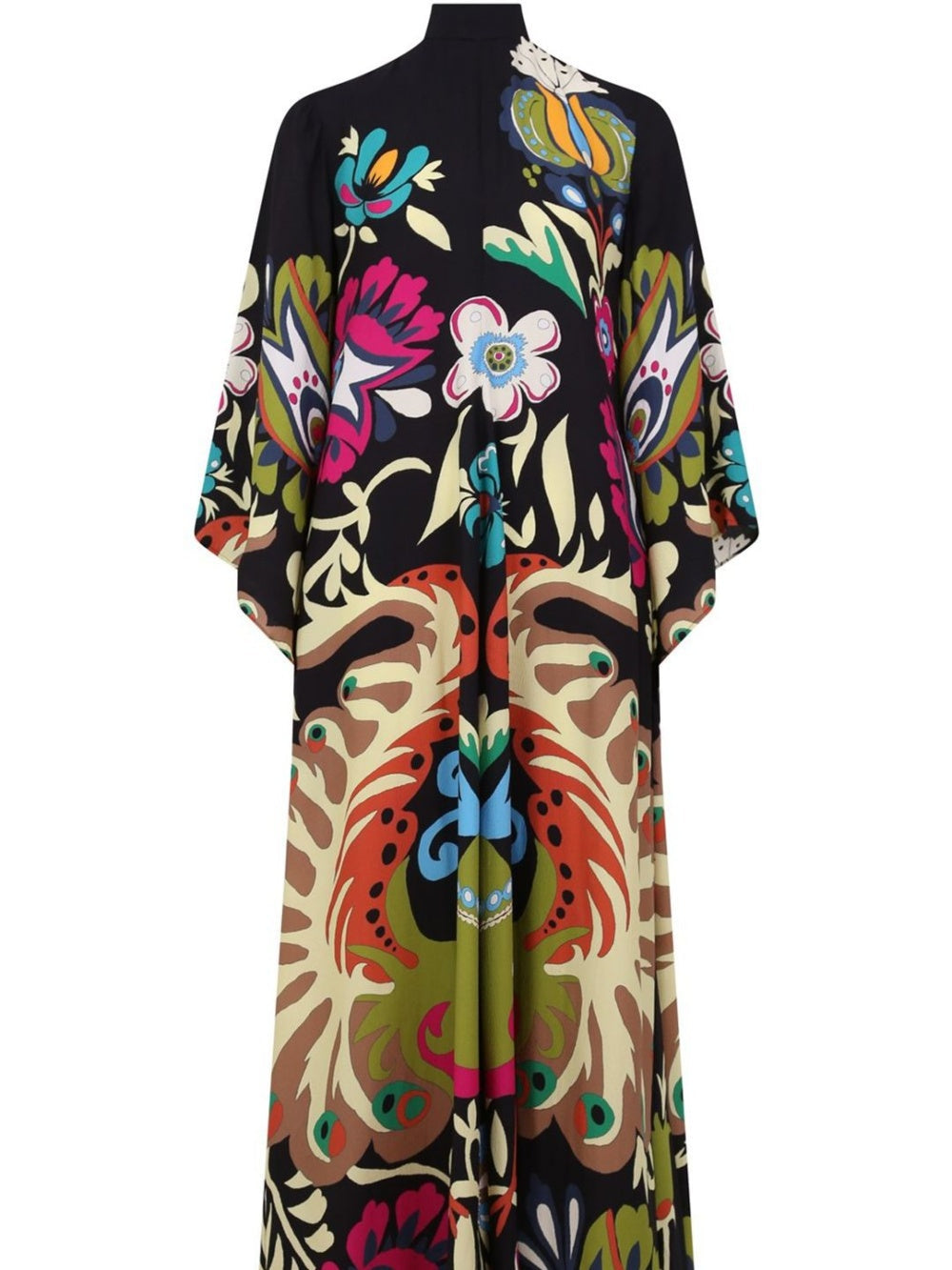 Maxi-jurk met print Peacock