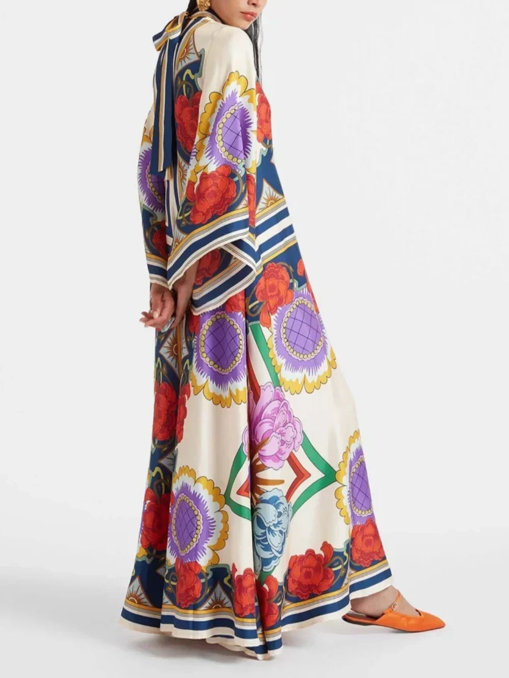 Maxi-jurk met bloemenprint Exquisite