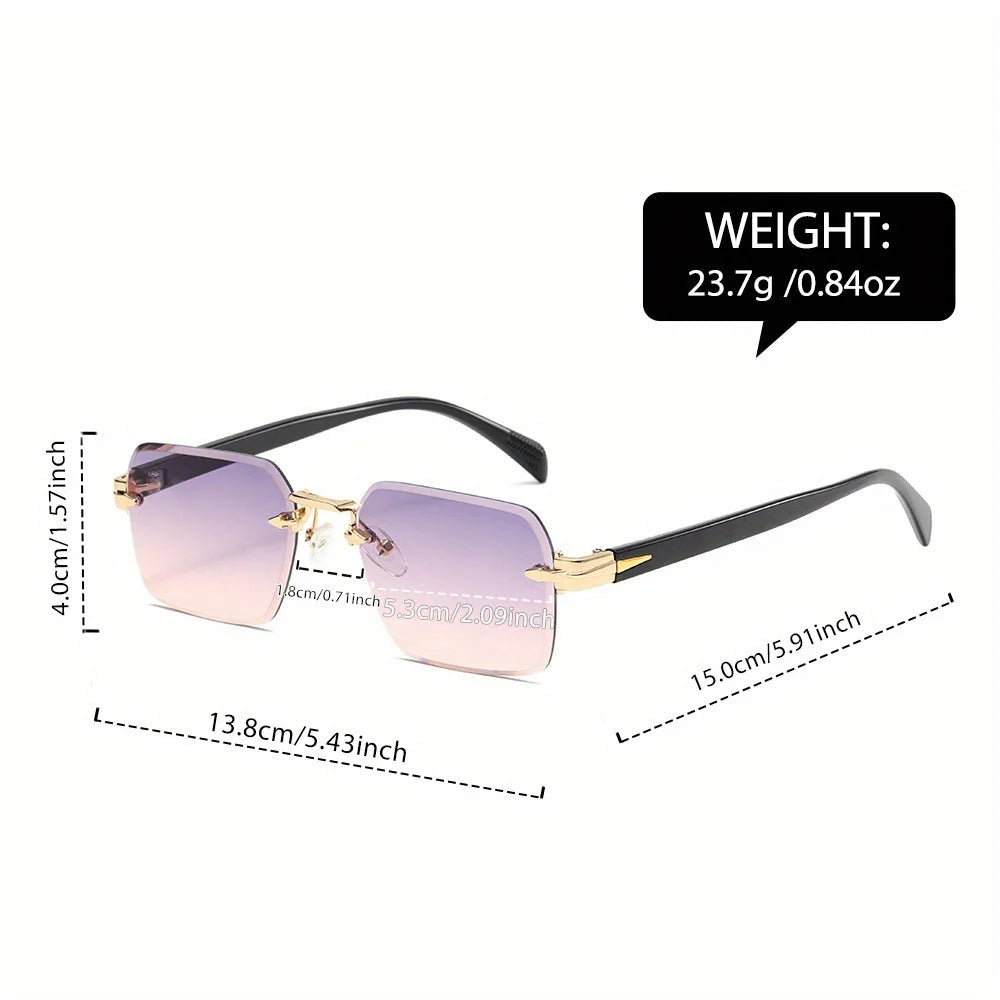 Zonnebril Quincy Rimless