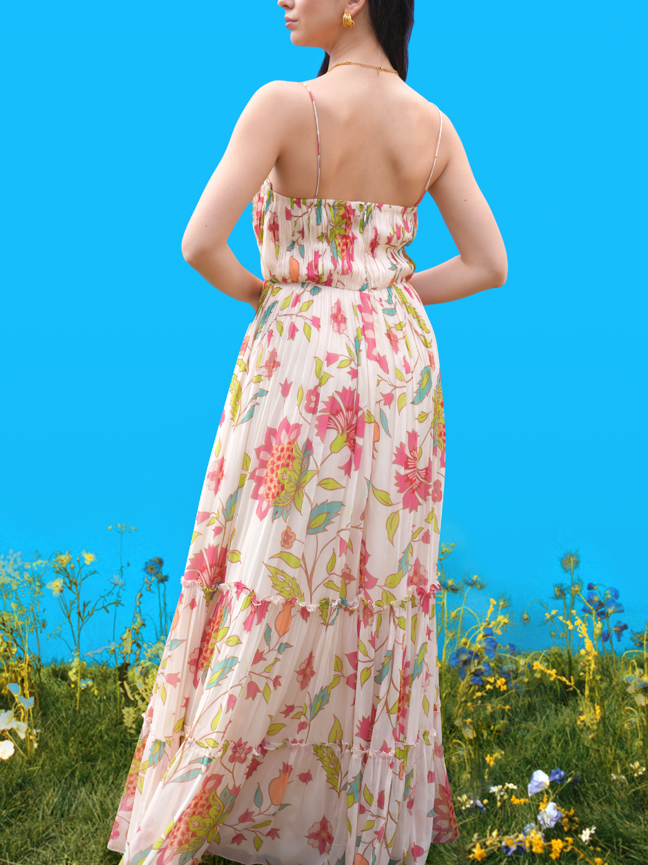 Maxi-jurk Hand-drawn Prints