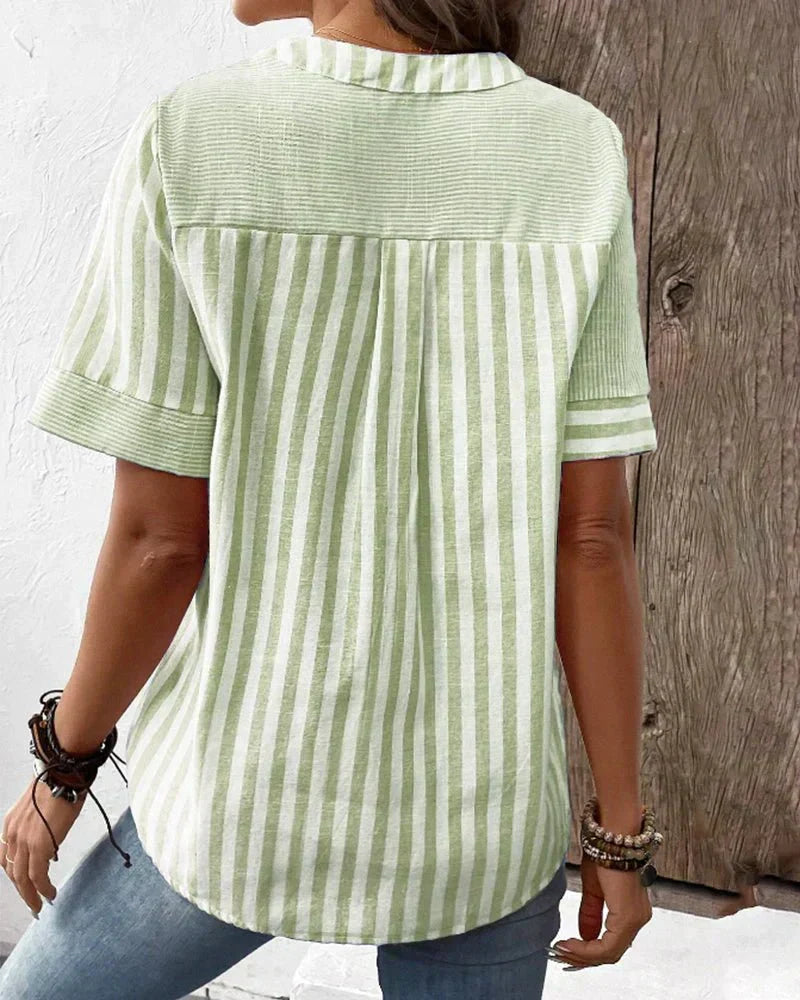 Gestreepte blouse Anya