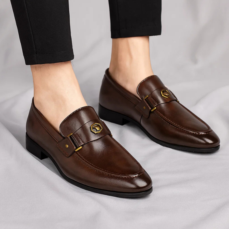 Leren loafers Everton