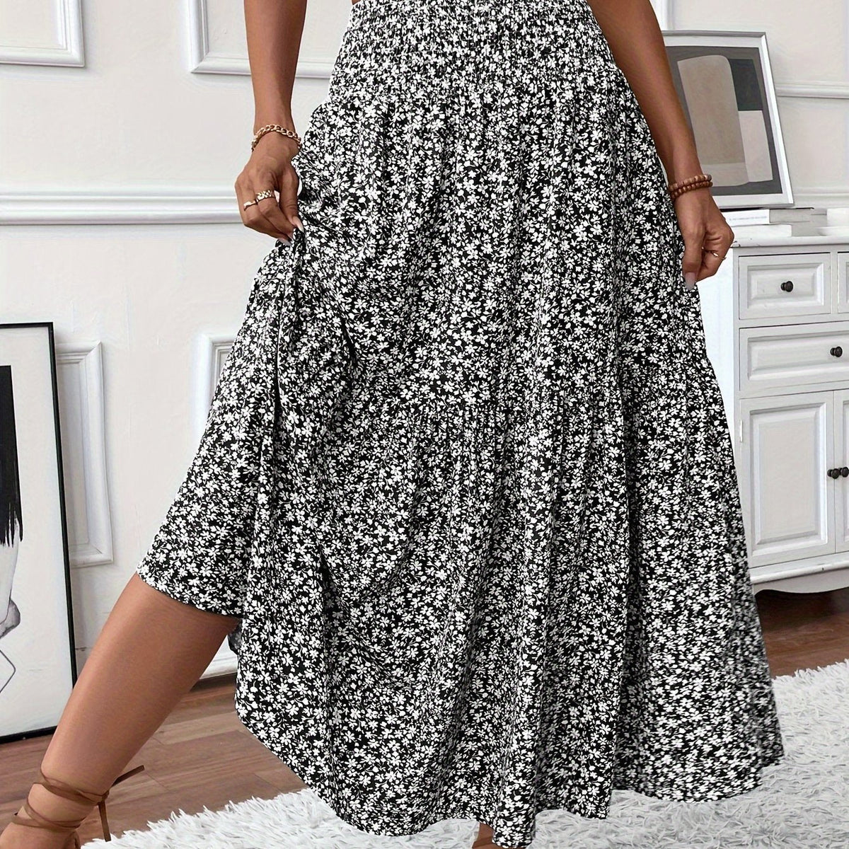 Rok met bloemenprint Elena Ditsy