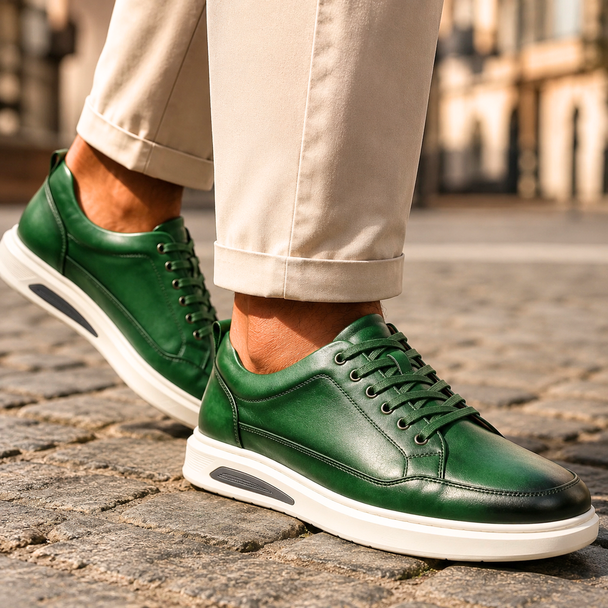 Handgemaakte leren sneakers Sawyer