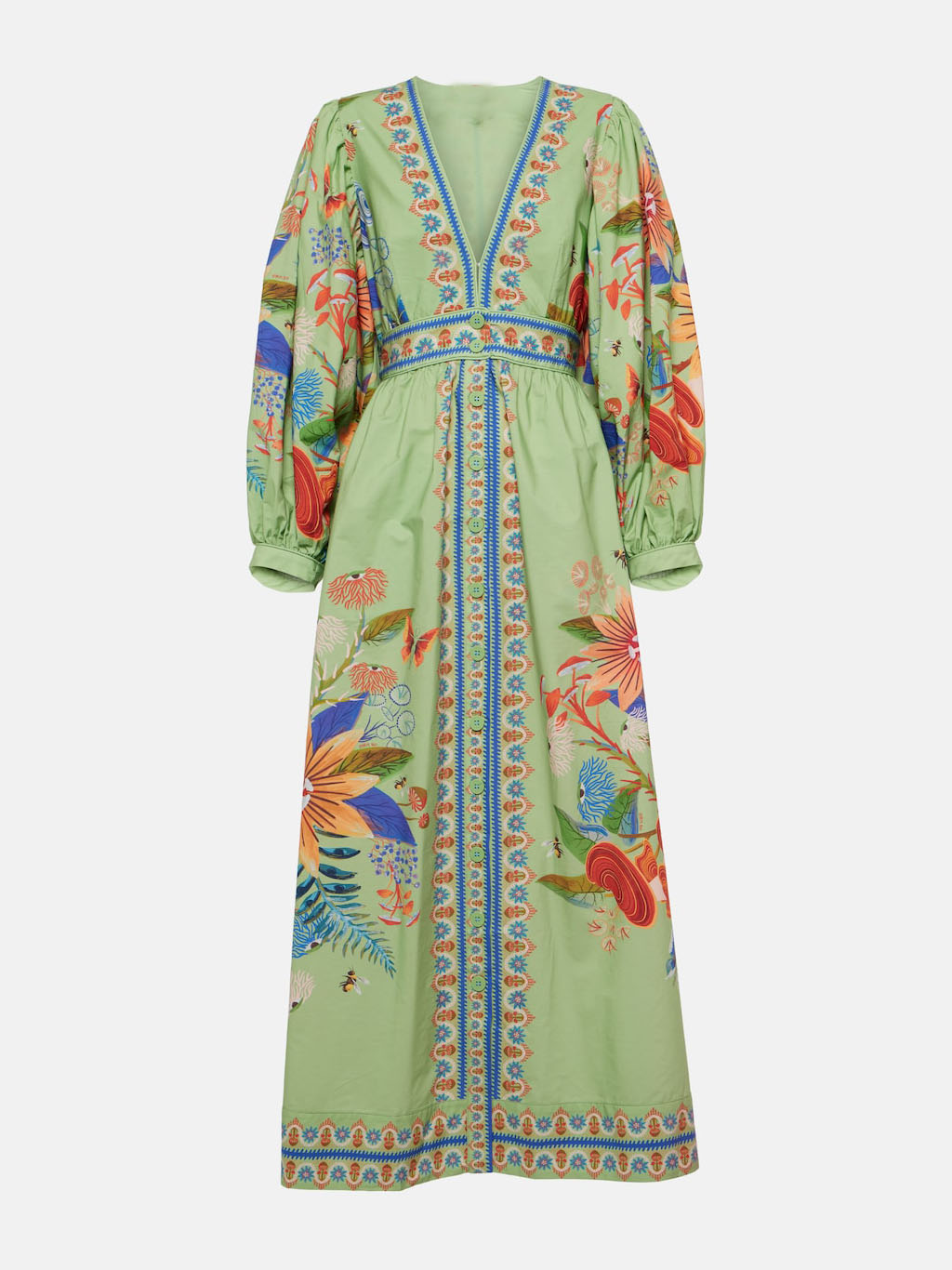 V-halstrui met bloemenprint en V-hals Delicate