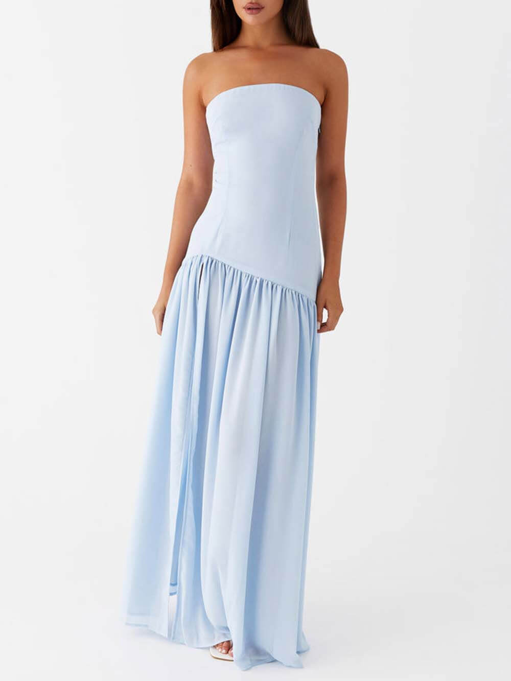 Maxi-jurk met open rug Exquisite