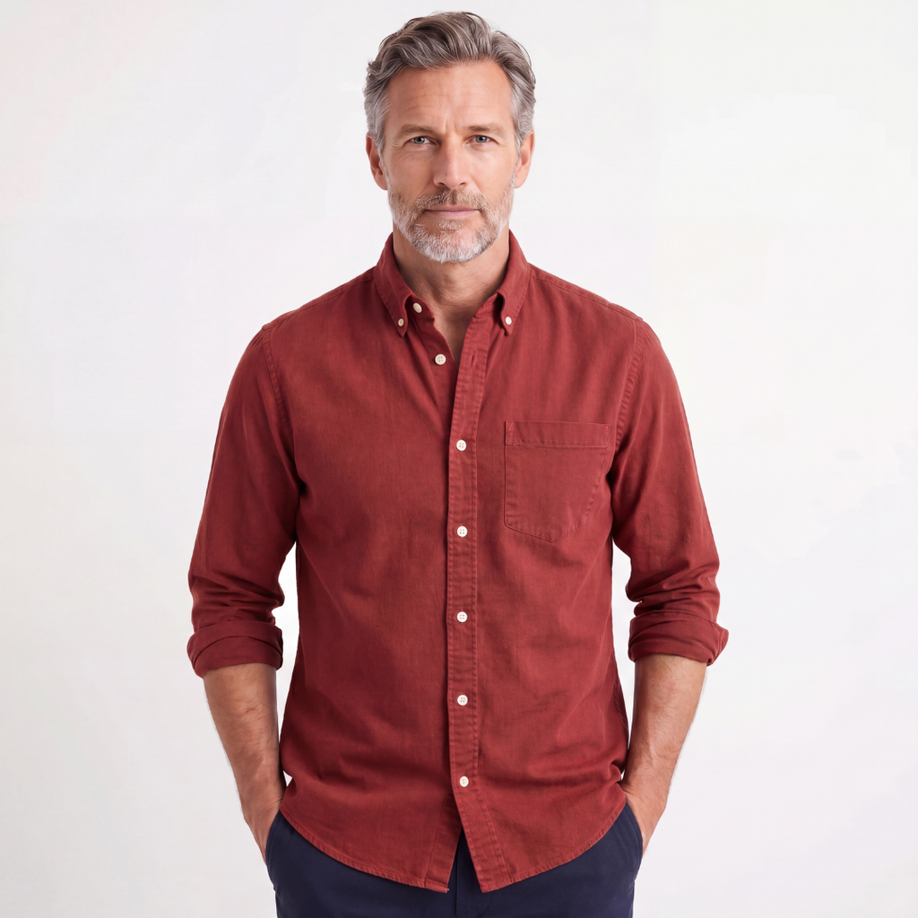 Linnen overhemd Kensington Chest-pocket