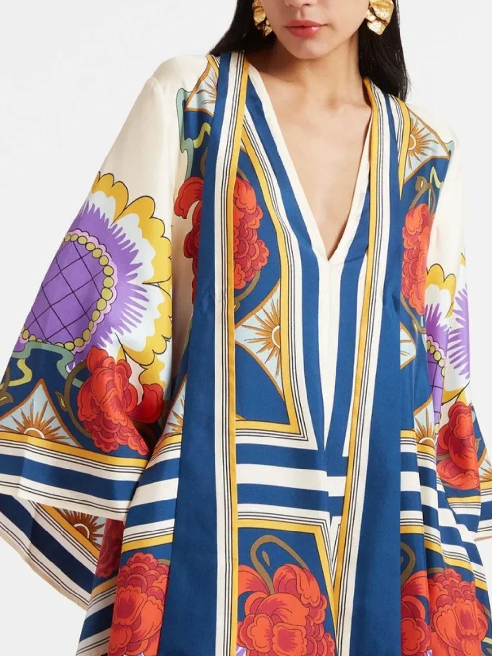 Maxi-jurk met bloemenprint Exquisite
