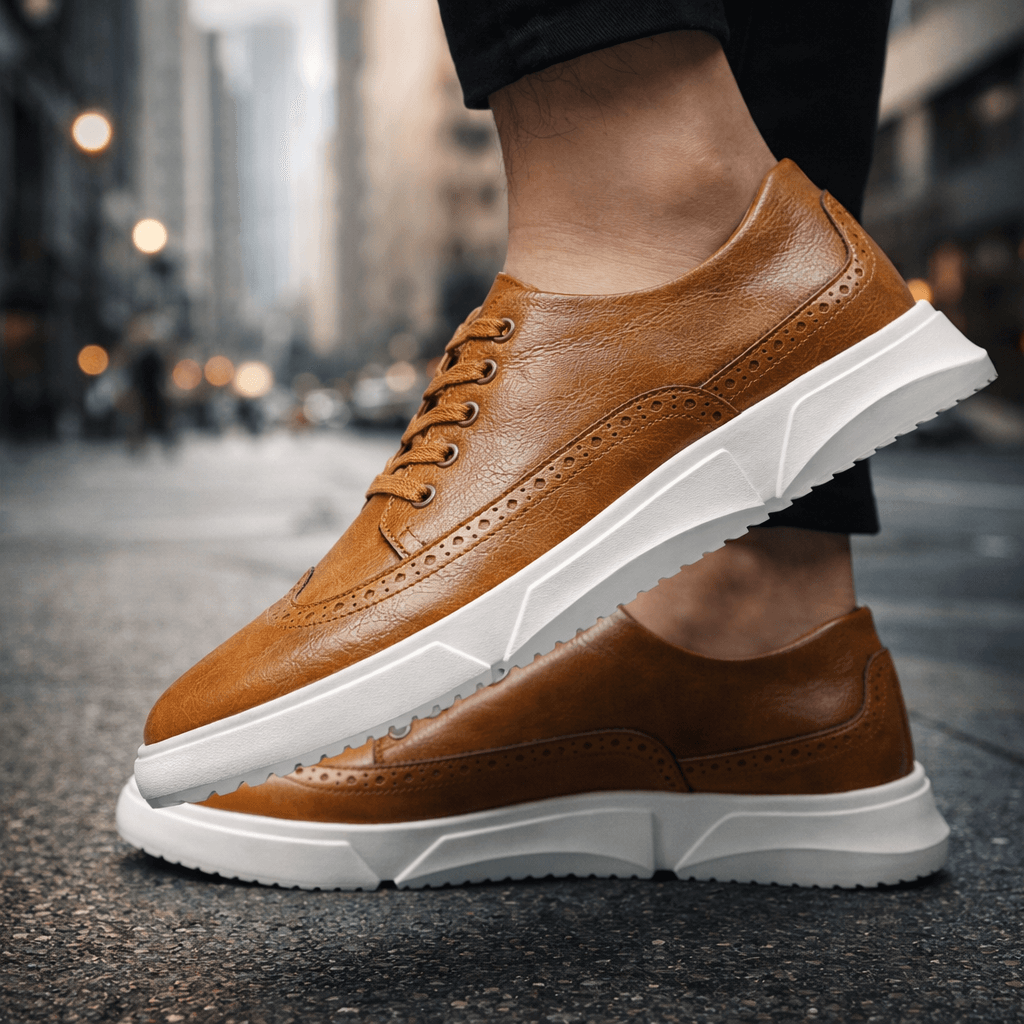 Leren sneakers Hutton Heritage