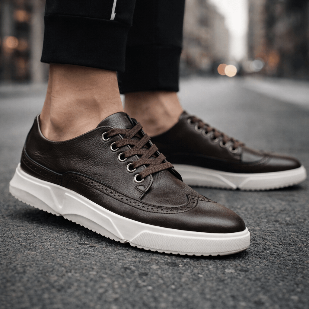 Leren sneakers Hutton Heritage