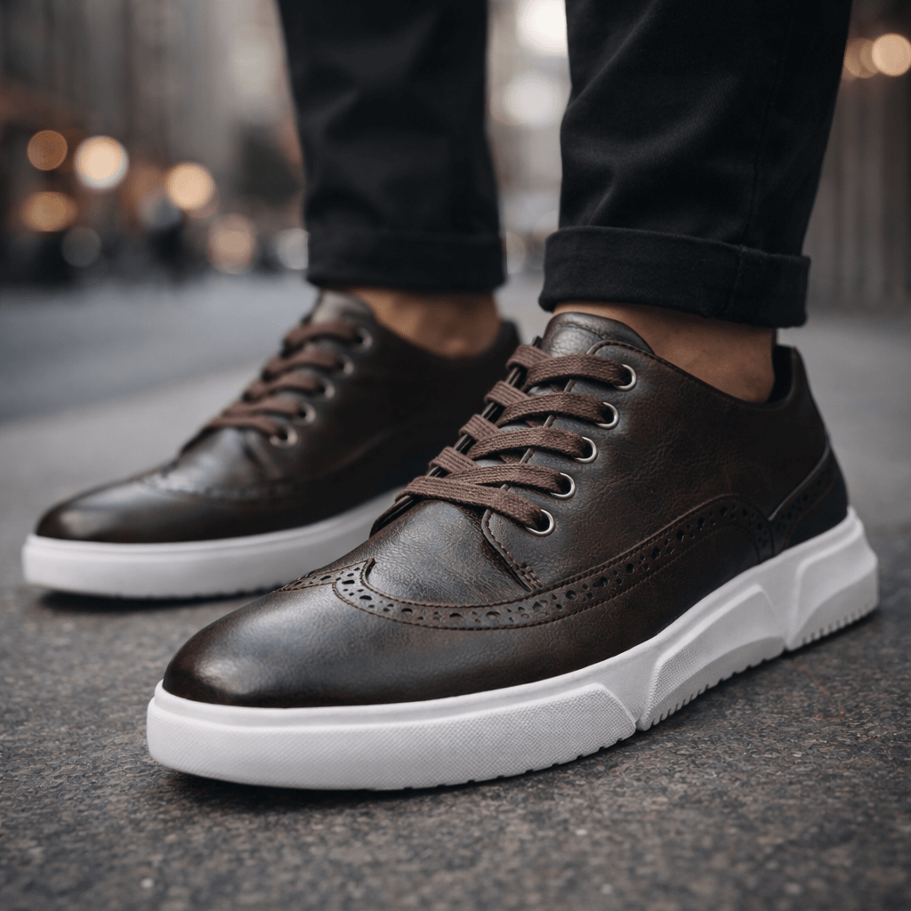 Leren sneakers Hutton Heritage