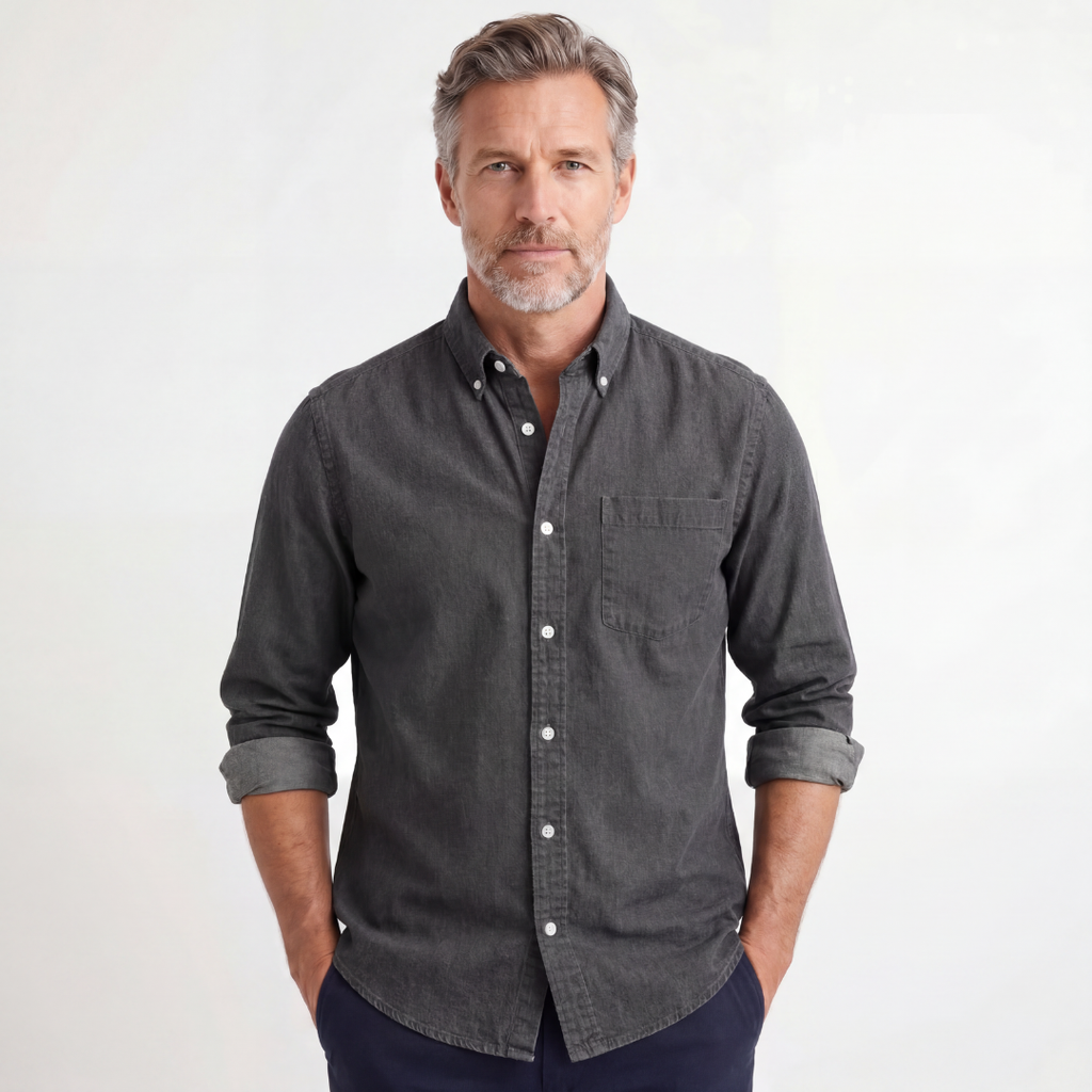 Linnen overhemd Kensington Chest-pocket
