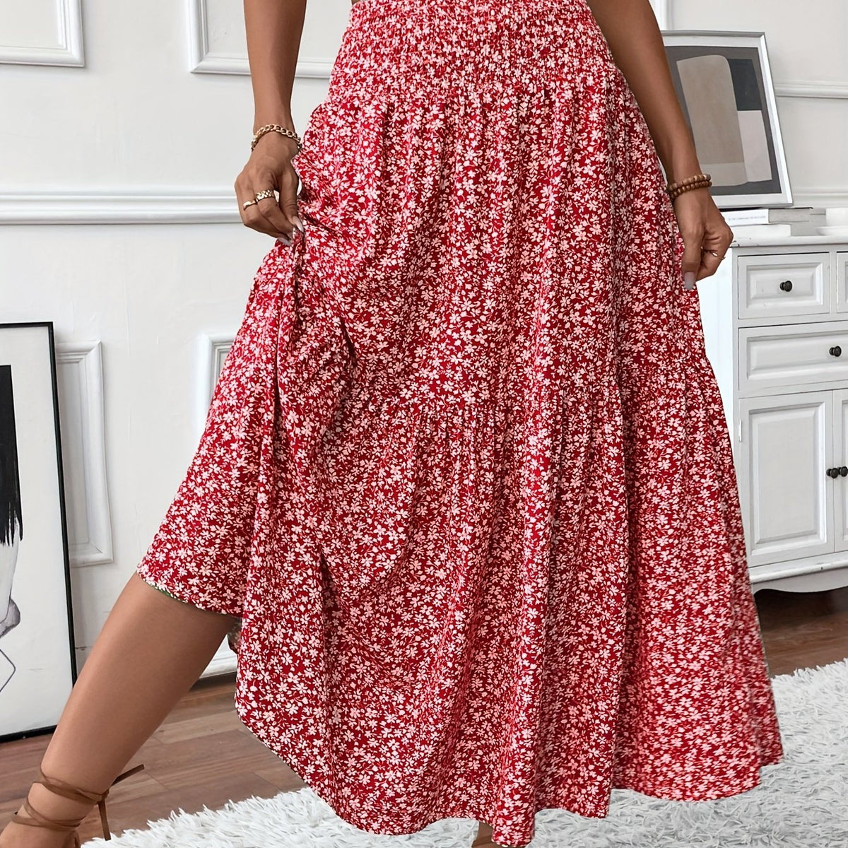 Rok met bloemenprint Elena Ditsy