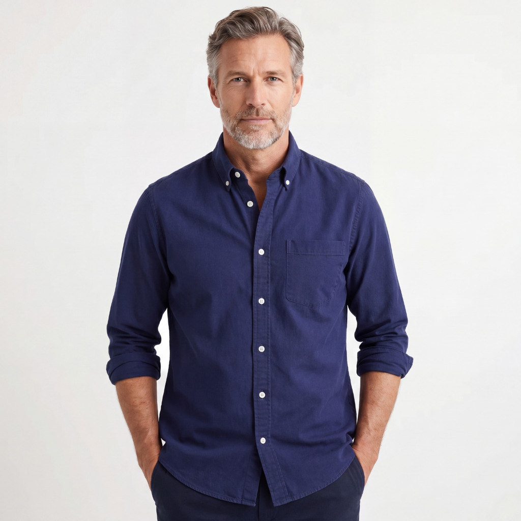 Linnen overhemd Kensington Chest-pocket