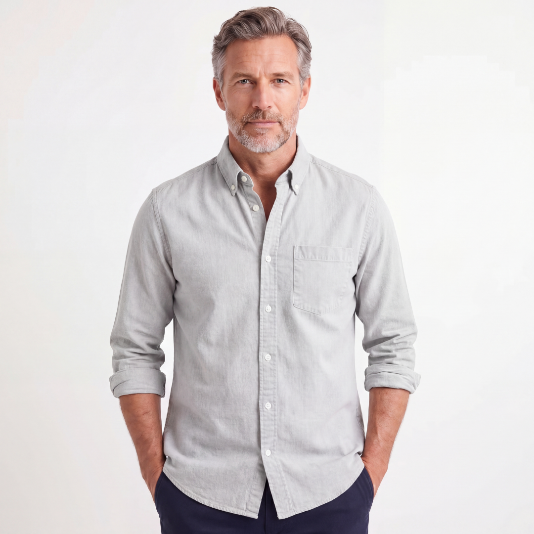 Linnen overhemd Kensington Chest-pocket