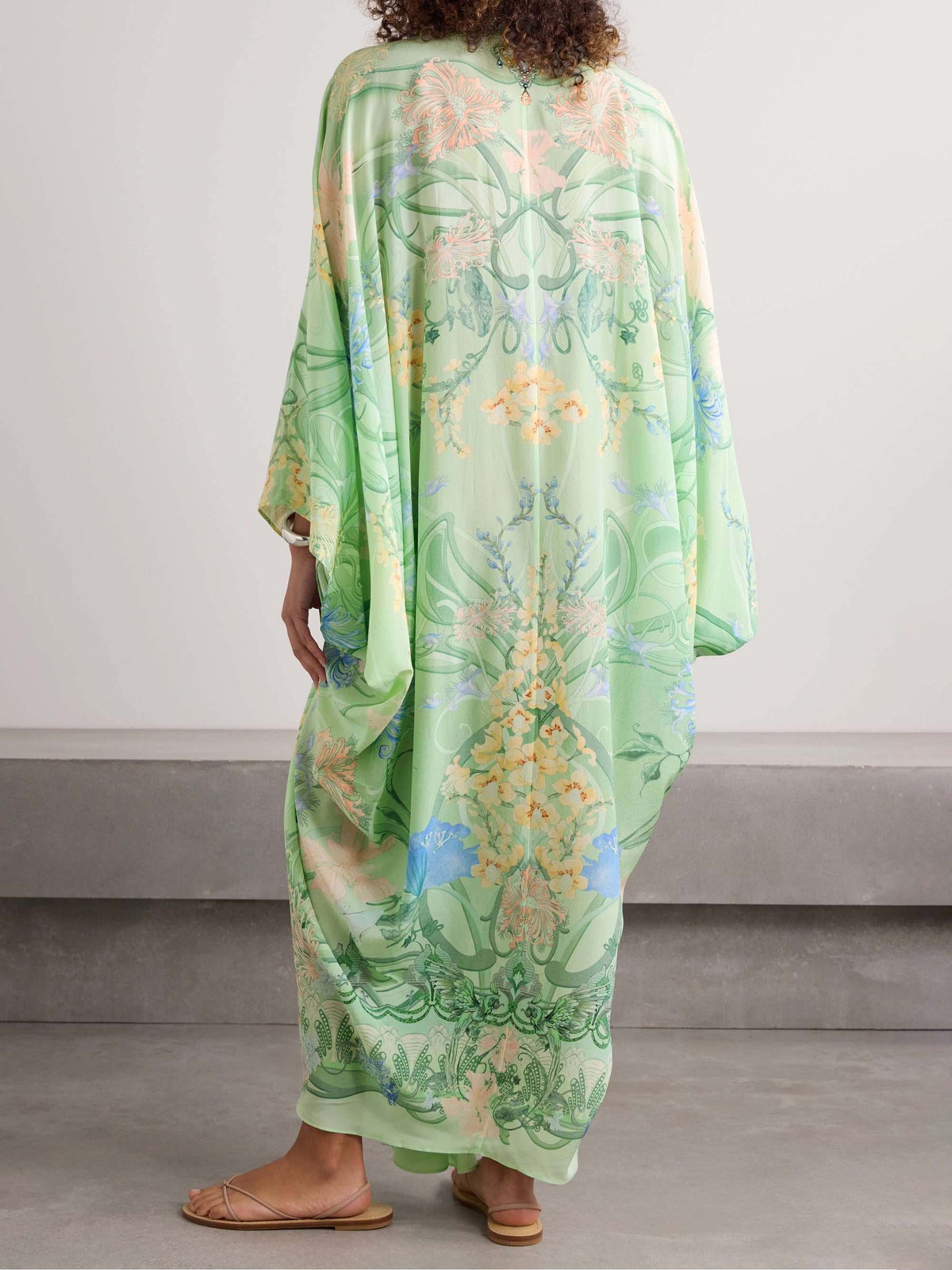 Oversized midi-jurk met bloemenprint Unique