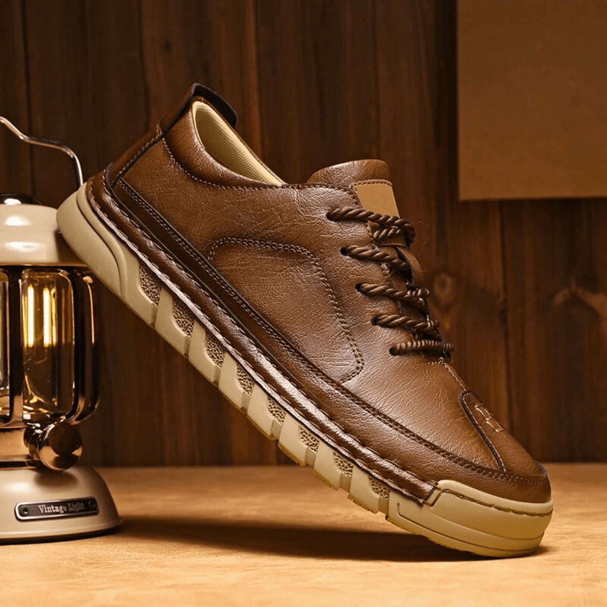 Leren sneakers Easton