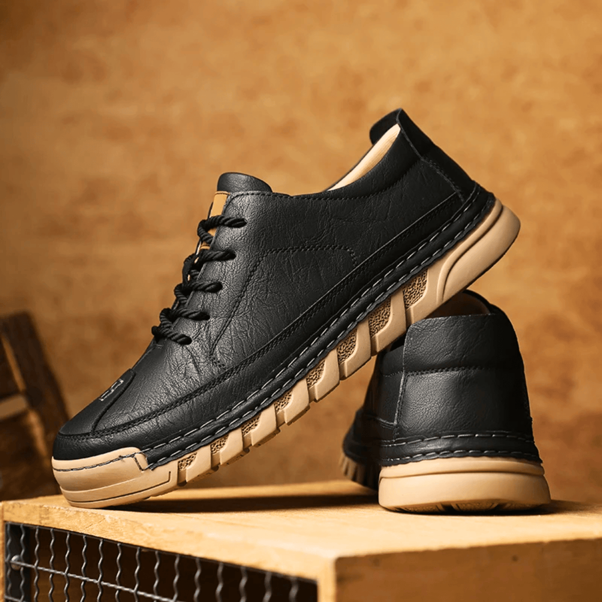 Leren sneakers Easton